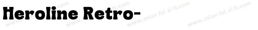 Heroline Retro字体转换